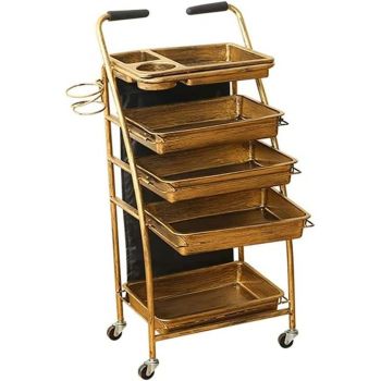 Beauty Salon Tray Trolley Barber Stylist Cart 